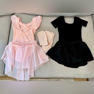2T Ballet Dance leotard and skirt, Two Sets